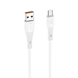Juhe Forcell F-Energy C341 QC3.0 2,4A 18W Silicone USB-A to Micro-USB 1m (valge)