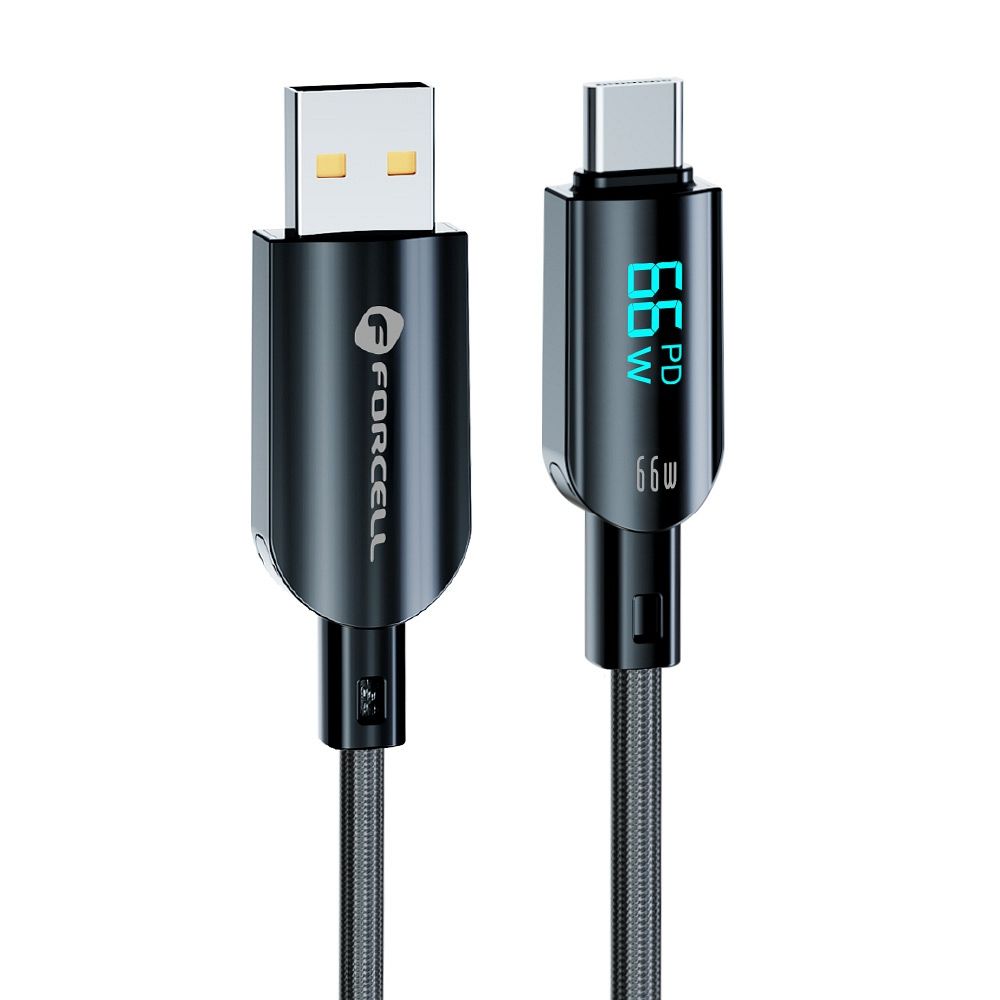 Juhe Forcell F-Energy QC4.0 PD 3A 66W Digital USB-A to Type-C 1,2m (must)