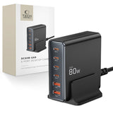Laadimisjaam Tech-protect DC80W-GAN 6-PORT PD 80W/QC3.0 (must)