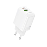 Laadija Borofone BN29 30W USB-C / USB-A (valge) — SkyMobile e-pood