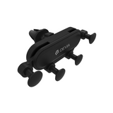 Autohoidik Devia ES071, air vent (must)