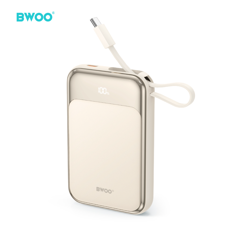 Akupank BWOO P80 PD20W 10000 mAh Magsafe + Usb-C Cable (kuldne)
