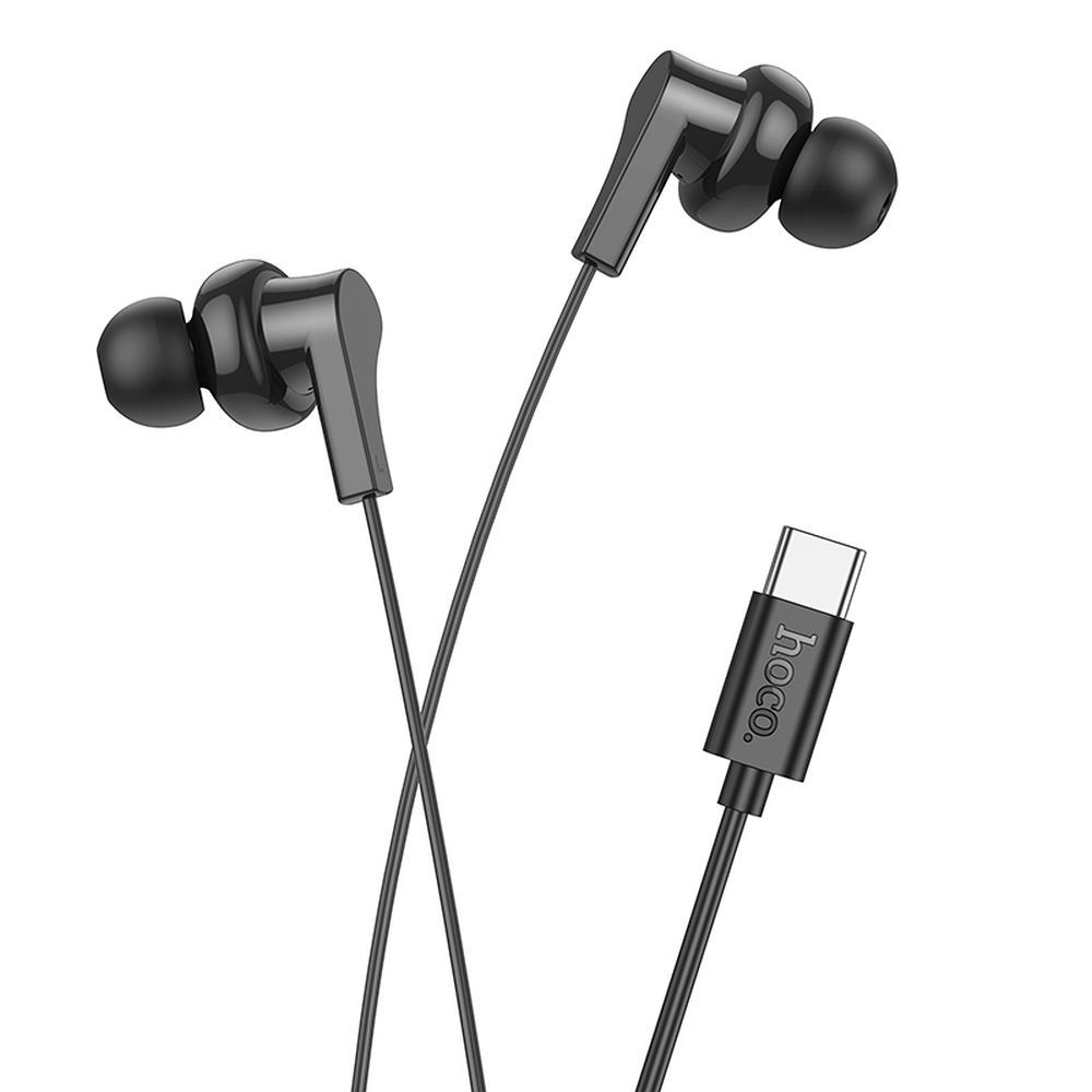 Juhtmega kõrvaklapid Hoco M114 USB-C (must)