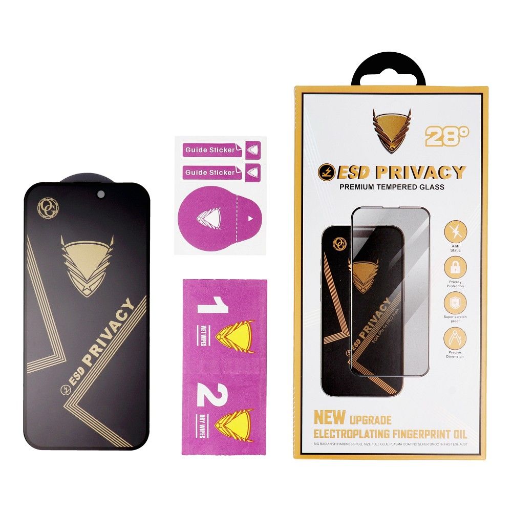 Kaitseklaas OG Premium Privacy Apple iPhone 12 Pro Max (must)