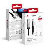 Juhe Forcell F-Energy QC4.0 3A 66W USB-A to Type-C 0,25 m (must)