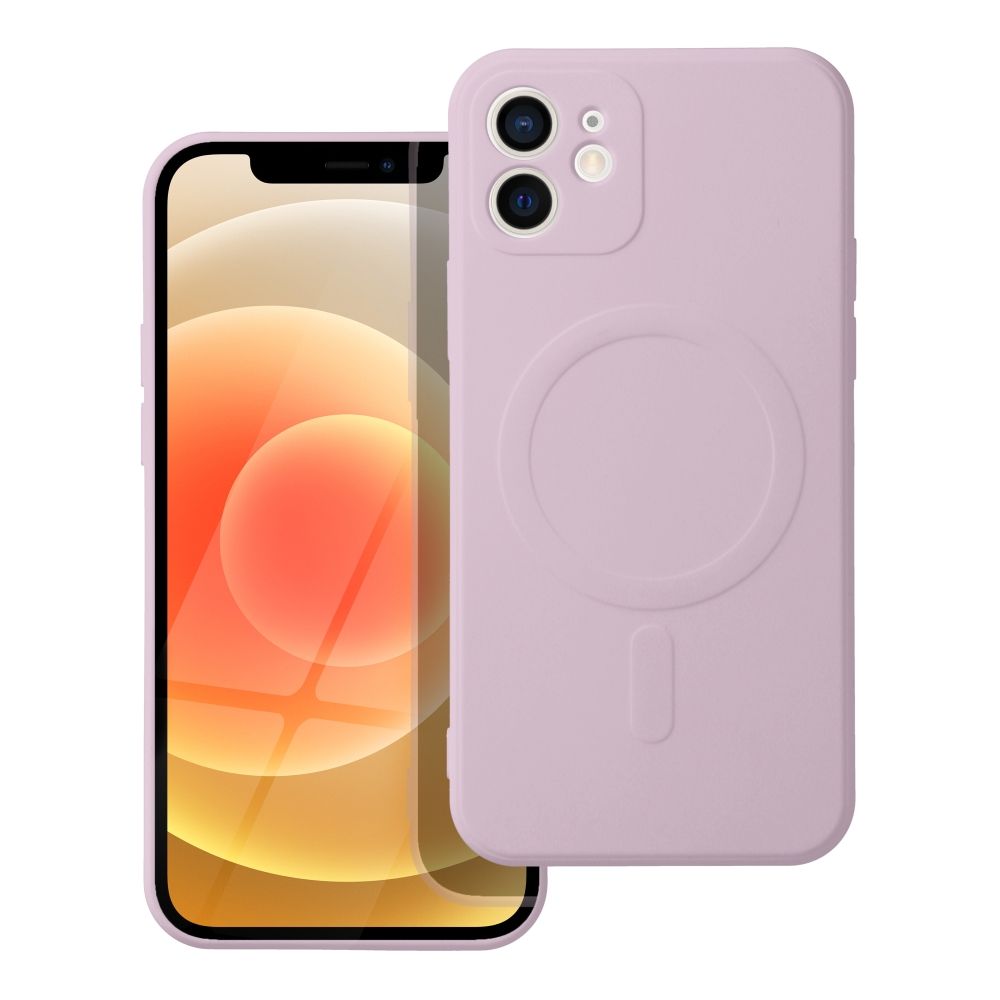 Silicone Mag ümbris iPhone 12 Mini (roosa)