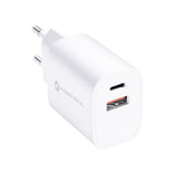 Adapter Forcell F-Energy USB-C + USB-A QC4.0 PD 3A 35W (valge)
