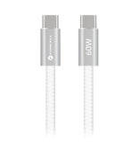 Juhe Forcell F-Energy QC4.0 PD 3A 60W Silicone Type-C to Type-C 1.2m (valge)