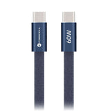 Juhe Forcell F-Energy QC4.0 PD 3A 60W Silicone Type-C to Type-C 1.2m (sinine)