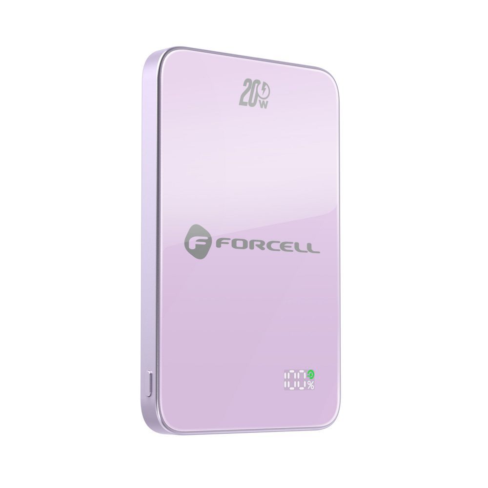 Akupank Forcell F-Energy SuperSlim F5K8 QC4.0 PD3.0 15W 5000 mAh (roosa)