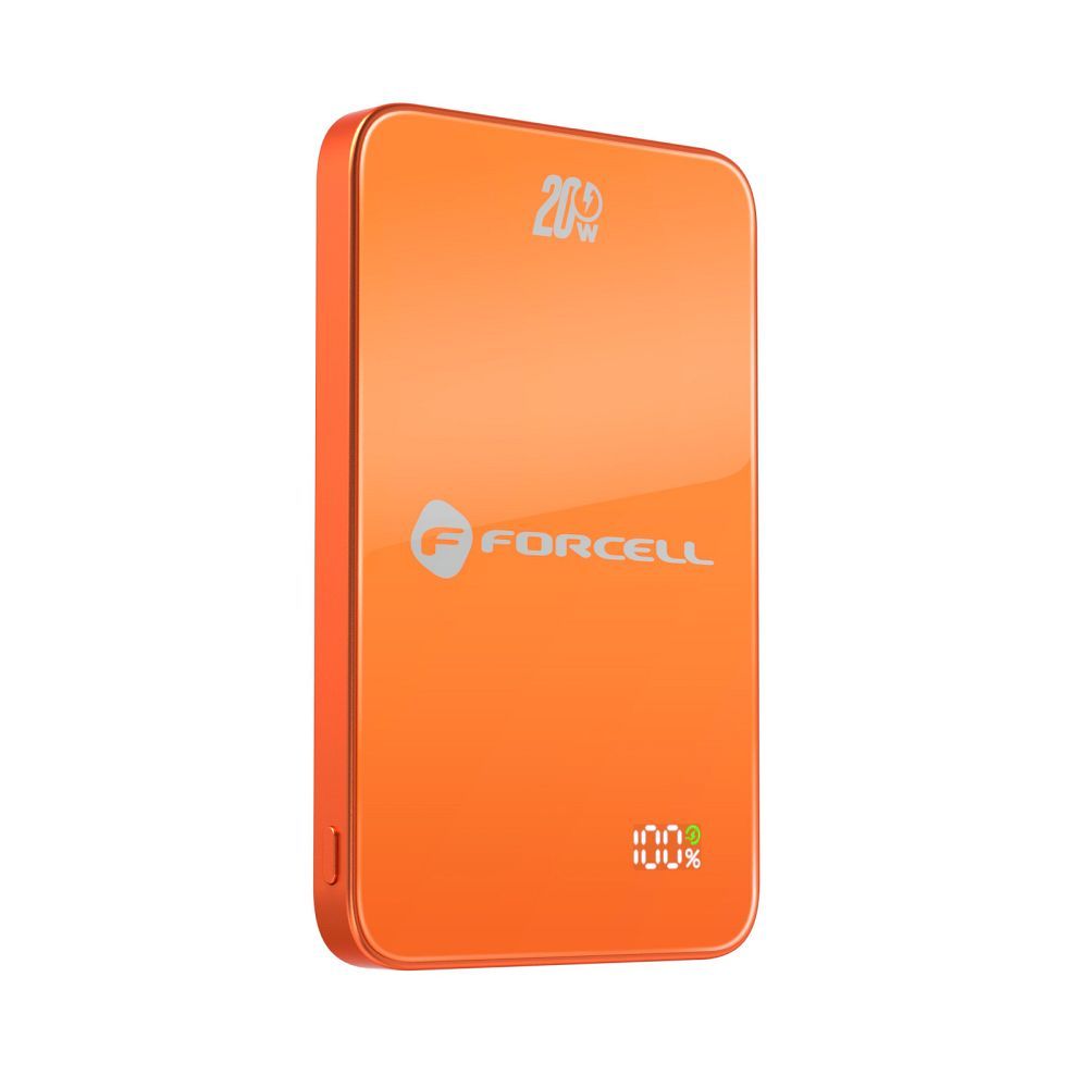 Akupank Forcell F-Energy SuperSlim F5K8 QC4.0 PD3.0 15W 5000 mAh (oranž)