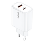 Adapter BWOO CDA207, 1x USB-A, 1x USB-C, 36W (valge)