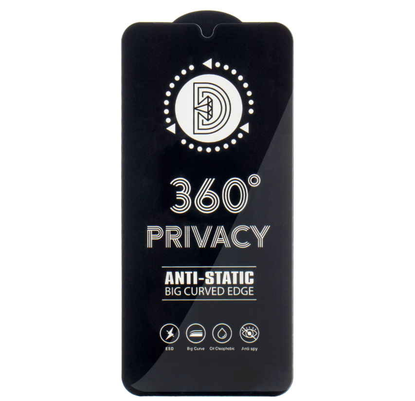 Kaitseklaas Full Glue 360 Privacy iPhone 17 Pro Max/ 16 Pro Max (must)