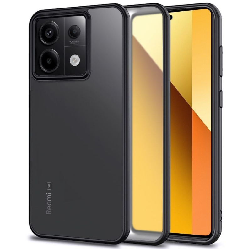 Ümbris Reach Matte Xiaomi Poco X8 Pro Max (läbipaistev / must)