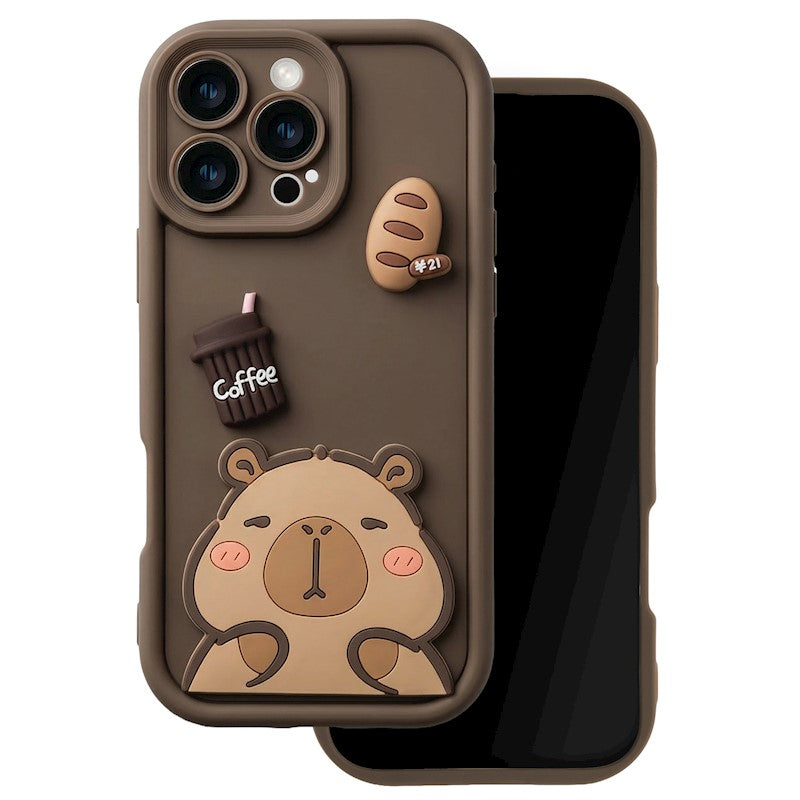 Ultra Trendy 3D ümbris iPhone 12 (pruun)