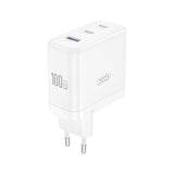 Adapter XO CE35 100W 2xUSB-C / USB-A (valge)