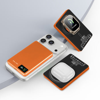 Akupank Blavec Power 10000mAh BJ-03 Slim 22,5W Magsafe 3in1 (oranž)