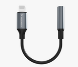 Adapter Wozinsky WALJ-01 Lightning - 3.5mm, kõrvaklappidele (must)