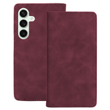 Ümbris kaanega Smart Suede Samsung Galaxy S24 (viinamari)