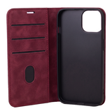 Ümbris kaanega Smart Suede Samsung Galaxy S24 (viinamari)