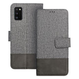 Ümbris kaanega GOMMA Book Samsung A41 (must/hall)