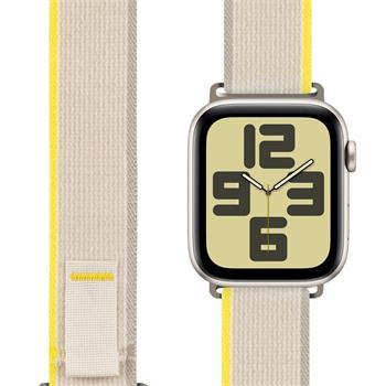 Kellarihm OBAL:ME Textile Apple Watch 42mm/44mm/45mm/49mm (kollane)