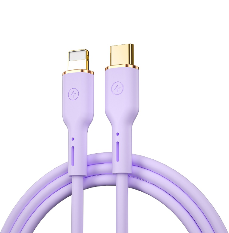 Juhe WIWU 30W, Type-C-Lightning, 1.2m (lilla)