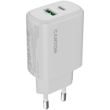 Laadija Canyon 25W Type-C + USB-A (valge)