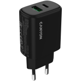 Laadija Canyon 25W Type-C + USB-A (must)