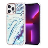 Ümbris TUNIQ Marble iPhone 13 Pro Max (helesinine)