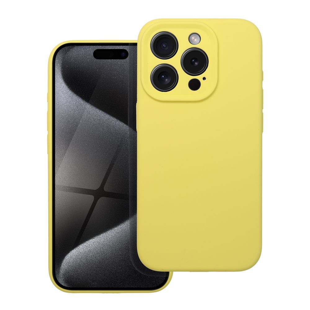 Ümbris Silicone 2mm iPhone 16 Plus (kollane)