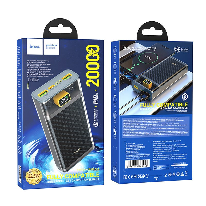 Akupank Hoco J103A 22.5W 20000mAh (hall)