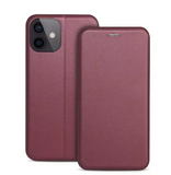 Ümbris kaanega Book Elegance Xiaomi Redmi 12 / Note 12R / Poco M6 Pro (viinamari)