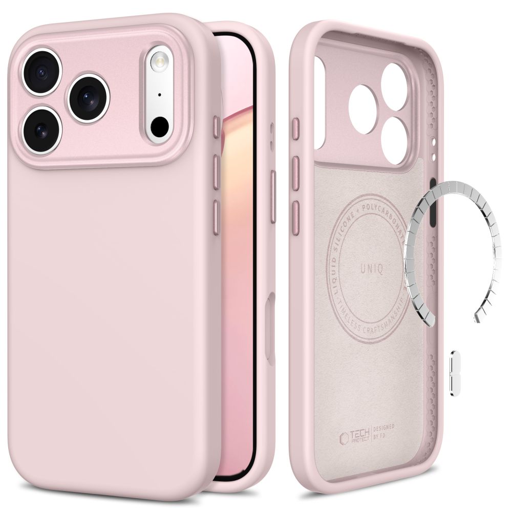 Ümbris Tech-Protect Uniq MagSafe iPhone 18 Pro / 17 Pro (roosa)
