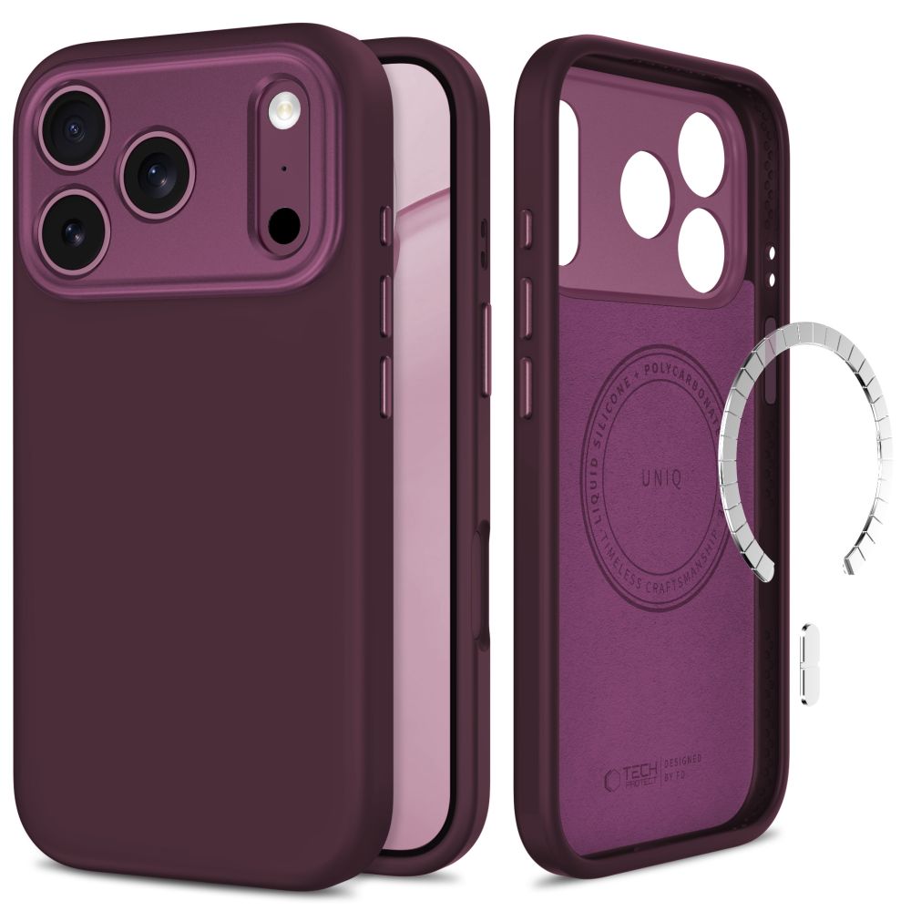 Ümbris Tech-Protect Uniq MagSafe CC iPhone 18 Pro Max / 17 Pro Max (viinamari)