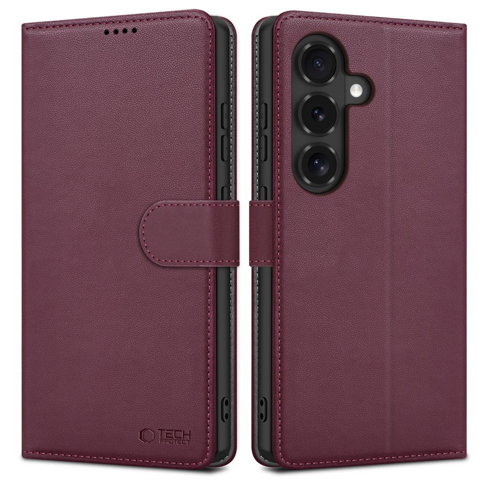 Ümbris kaanega Tech-Protect Wallet Samsung Galaxy S26 FE (bordoopunane)