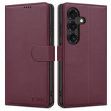Ümbris kaanega Tech-Protect Wallet Samsung Galaxy S26 FE (bordoopunane)