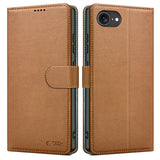 Ümbris kaanega Tech-Protect Wallet iPhone 16e / 17e (pruun)