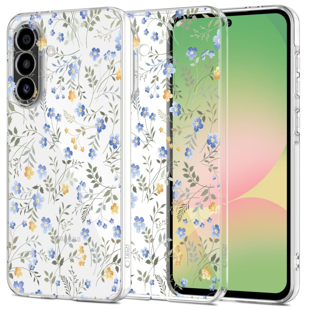 Ümbris Tech-Protect FlexAir Samsung Galaxy A57 5G (läbipaistev / lilled)