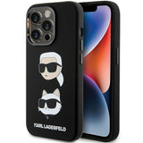 Karl Lagerfeld Ümbris Karl and Choupette Heads KLHCP15LSDHKCNK iPhone 15 Pro (must)