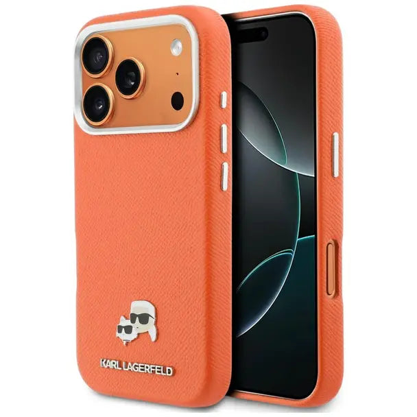 Karl Lagerfeld ümbris KLHMP17X6PFKCLO MagSafe iPhone 17 Pro Max (oranž)