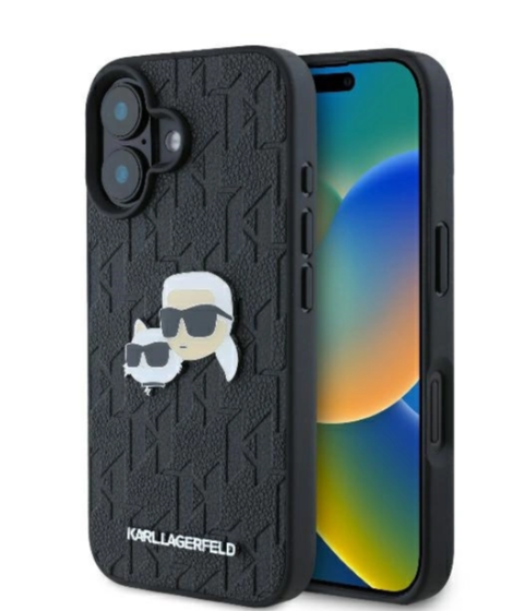 Karl Lagerfeld Ümbris Karl and Choupette Heads KLHCP16SPGKLKCPK iPhone 16 (must)