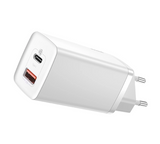 Laadija Baseus CCGAN2L-B01 GaN2 Lite USB/USB-C 65W (valge)
