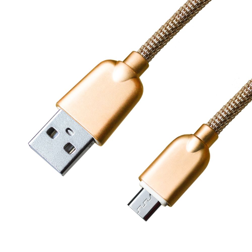 Micro USB juhe (kuldne)