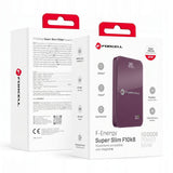 Akupank Forcell F-Energy SuperSlim F10K8 QC4.0 PD3.0 15W 10000 mAh (viinamari)