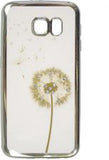 Silikoon Pilt Kristallidega Samsung Galaxy S7 (hõbe raam/võilill)