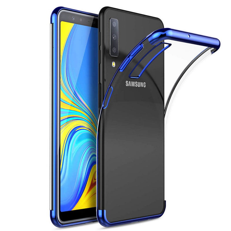 Silikoon Samsung Galaxy A6 Plus (sinine äär)