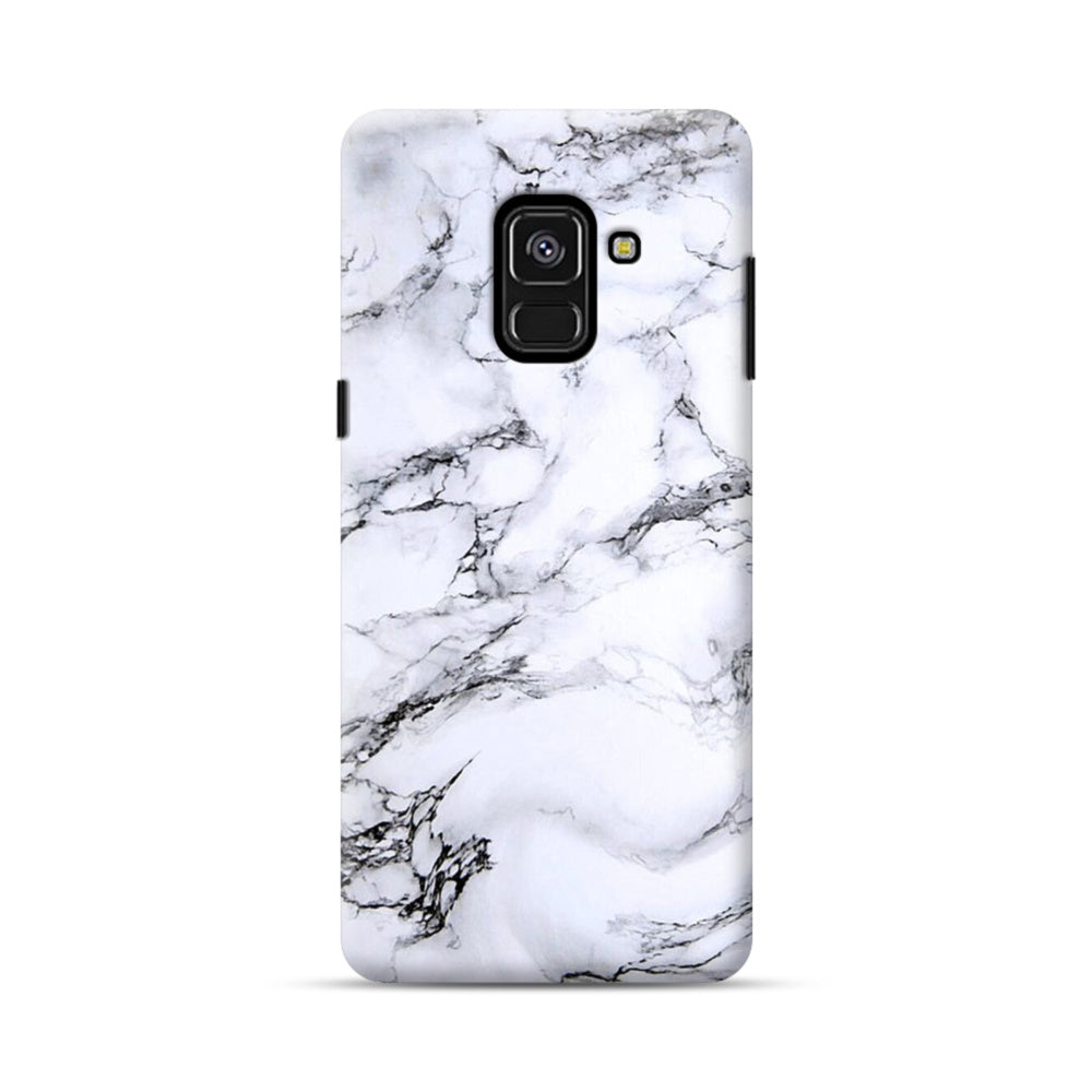 Silikoon Samsung Galaxy A8 2018 / A5 2018 (valge/marmor)