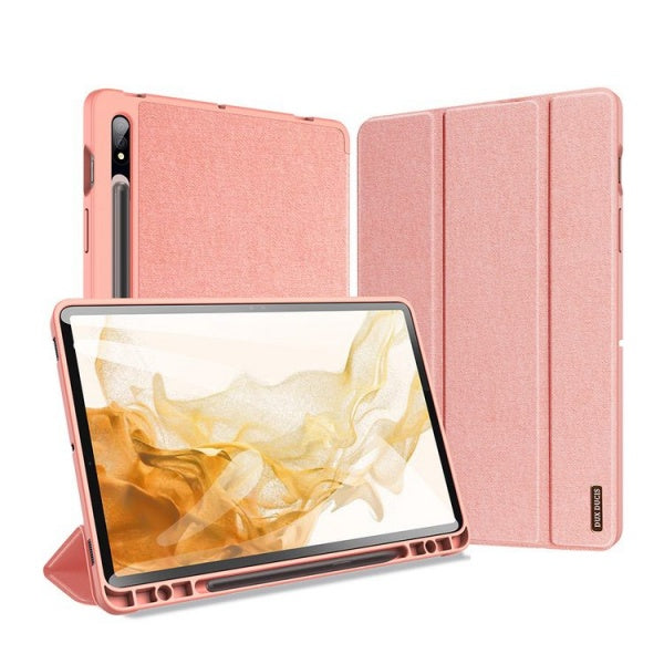 Ümbris kaanega Flip Dux Ducis "Domo"Samsung Tab S7 / Tab S8 11" (roosa)