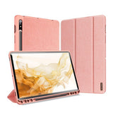 Ümbris kaanega Flip Dux Ducis "Domo"Samsung Tab S7 / Tab S8 11" (roosa)